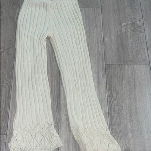 Zara Cream Knit Kids Bottoms